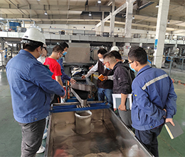 ContiTech inspected Sunway’s extrusion process